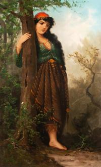Beauty by a Tree