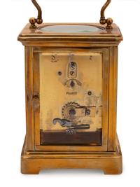 Four French Brass Carriage Clocks