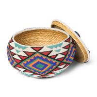 Lorena Thomas (Paiute, 1917-1986) — Beaded Basket, Award Winner