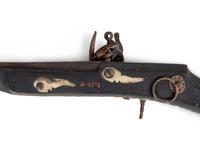 An Ottoman Bone and Metal Inlaid Flintlock Rifle