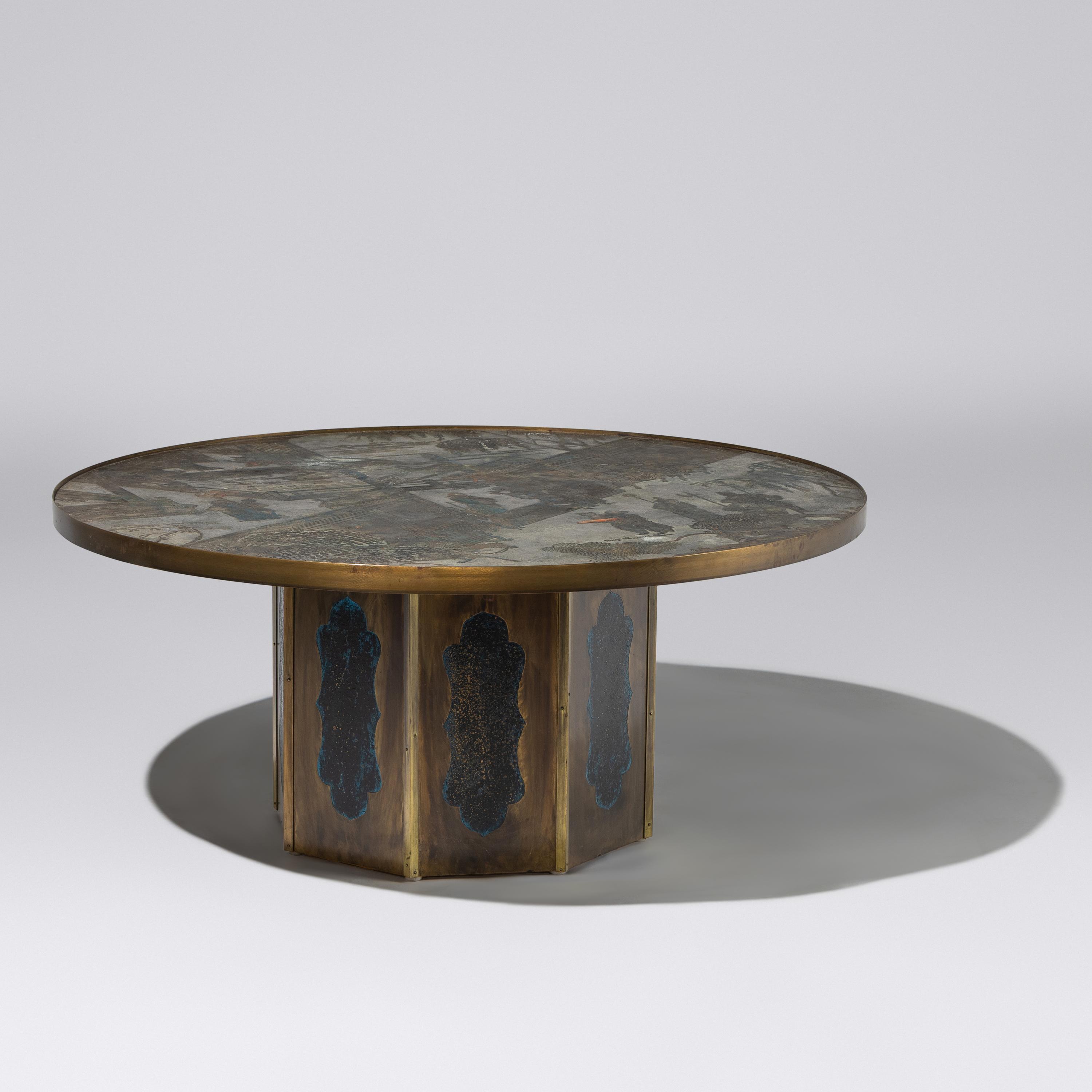 Philip and Kelvin Laverne (American, 1907–1987 | b. 1937–2025) — Chan coffee table, c. 1965