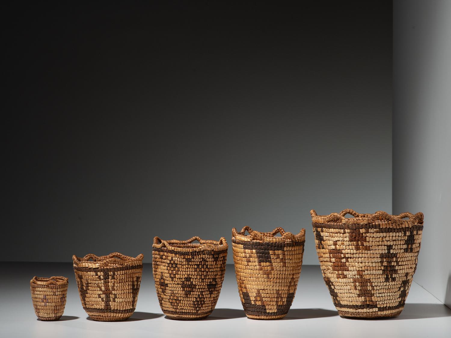 Graduated Klickitat Baskets, Series of Five