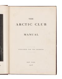 BREWER, William H. (1828-1910). The Arctic Club Manual. New York: [Privately Printed for the Arctic Club], 1906.