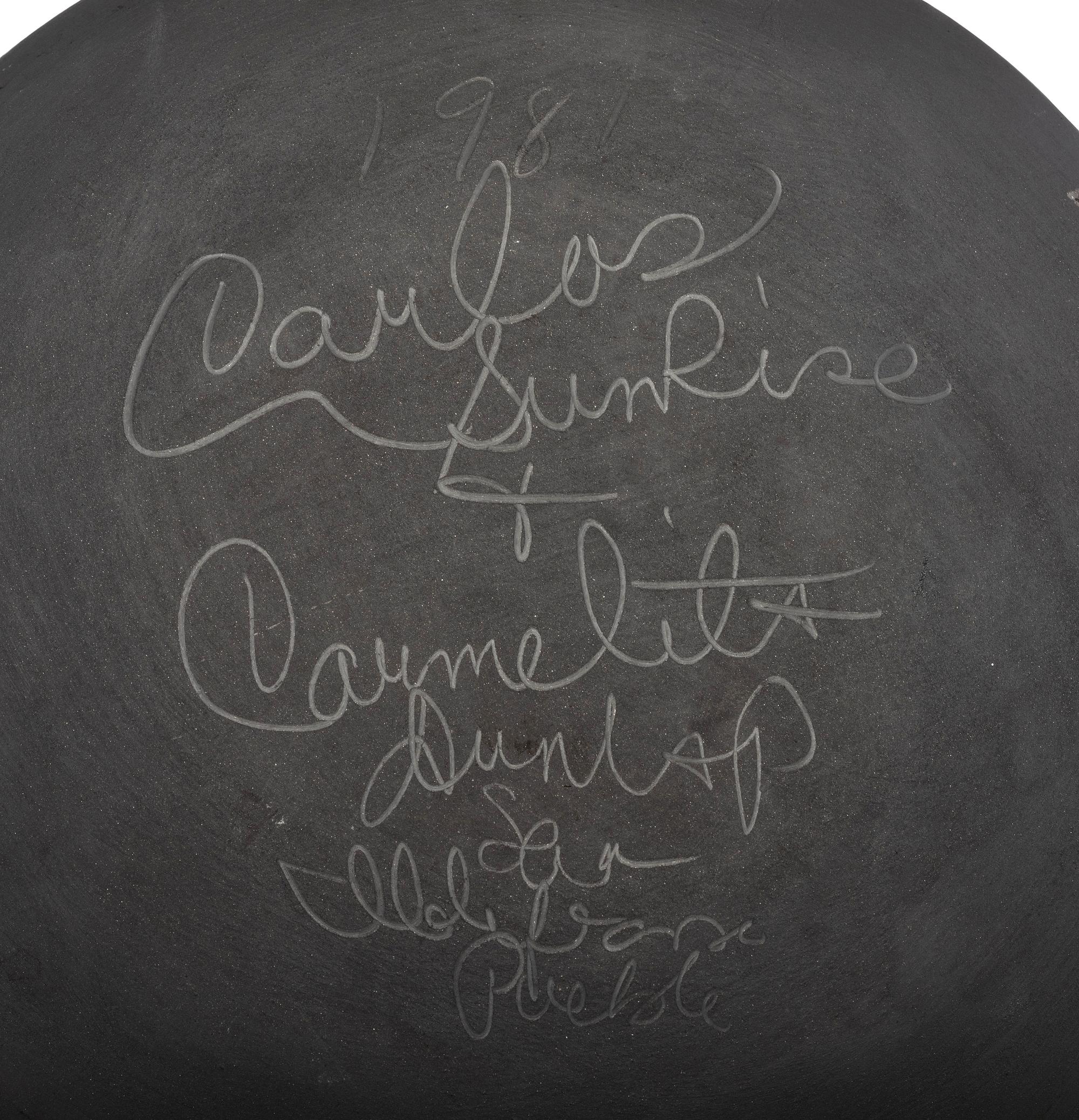 Blackware Pottery Plate
