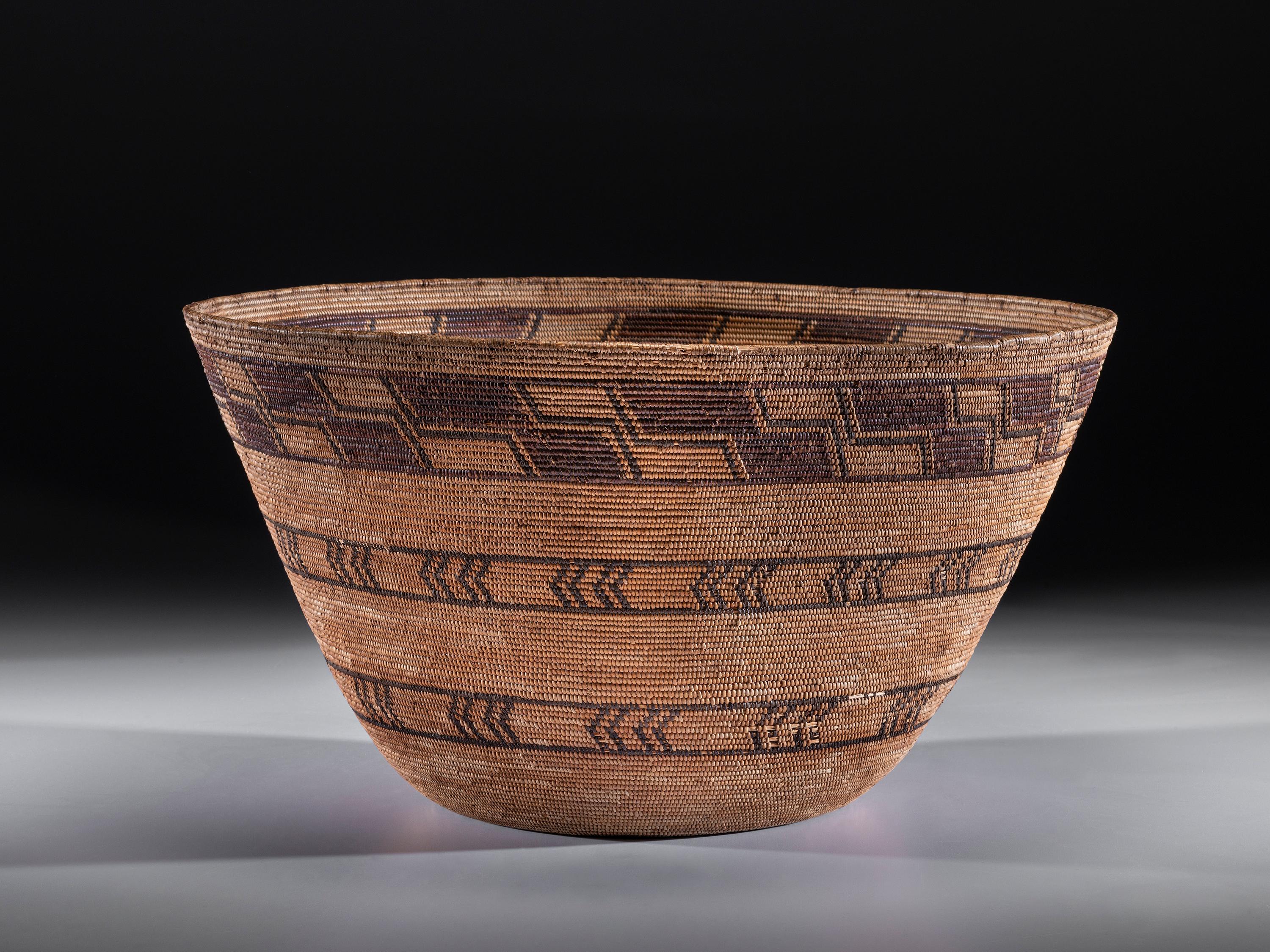 Yokut Polychrome Storage Basket