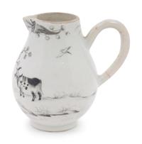 A Chinese Export En Grisaille Porcelain Creamer