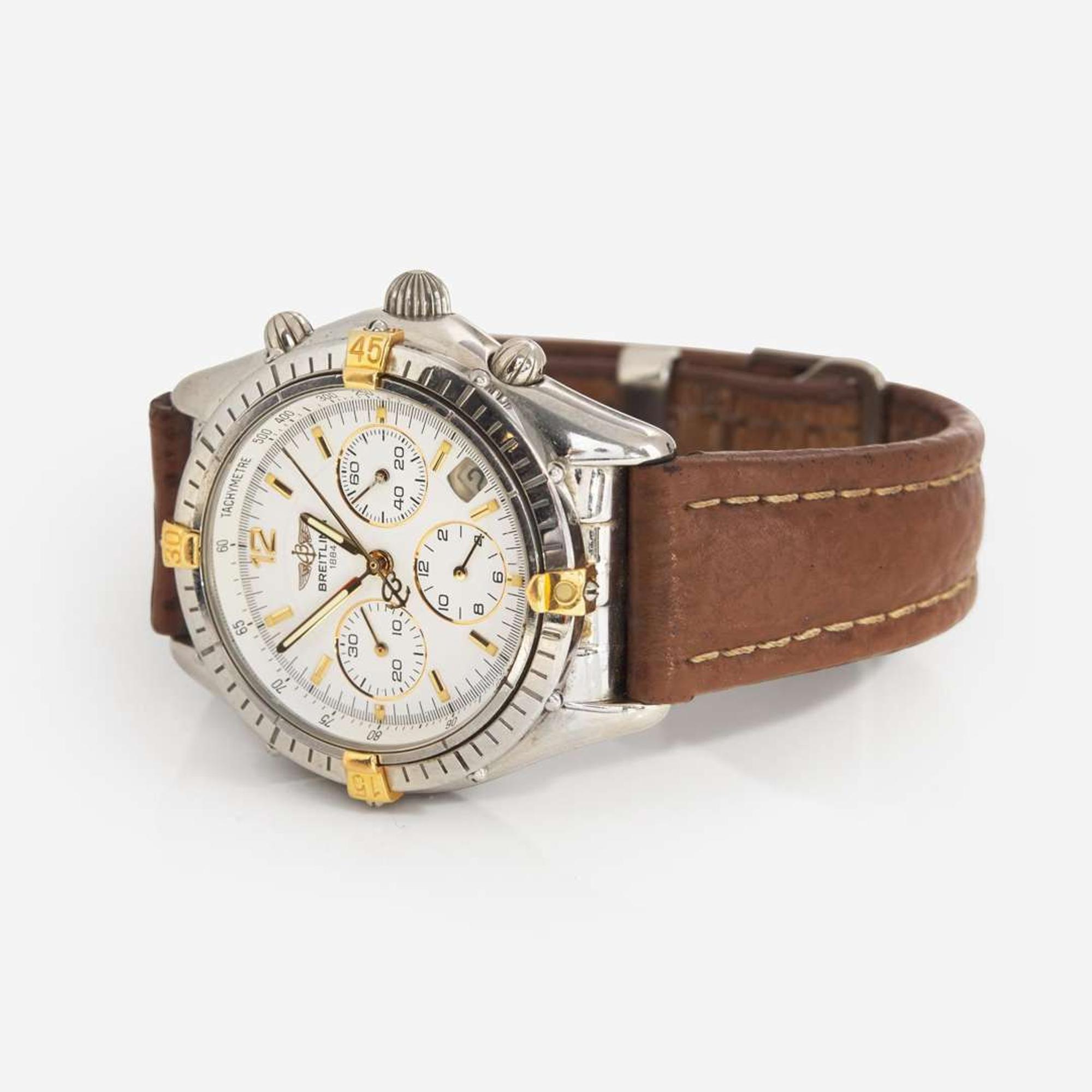 A Stainless Steel Breitling Cockpit Chronograph B30012