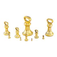 An Assembled Set of Ten English Brass Weights