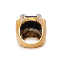 ONYX AND DIAMOND RING