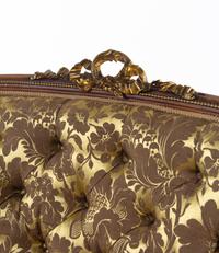 A Louis XV Style Gilt Bronze Mounted Rosewood Three-Piece Salon Suite