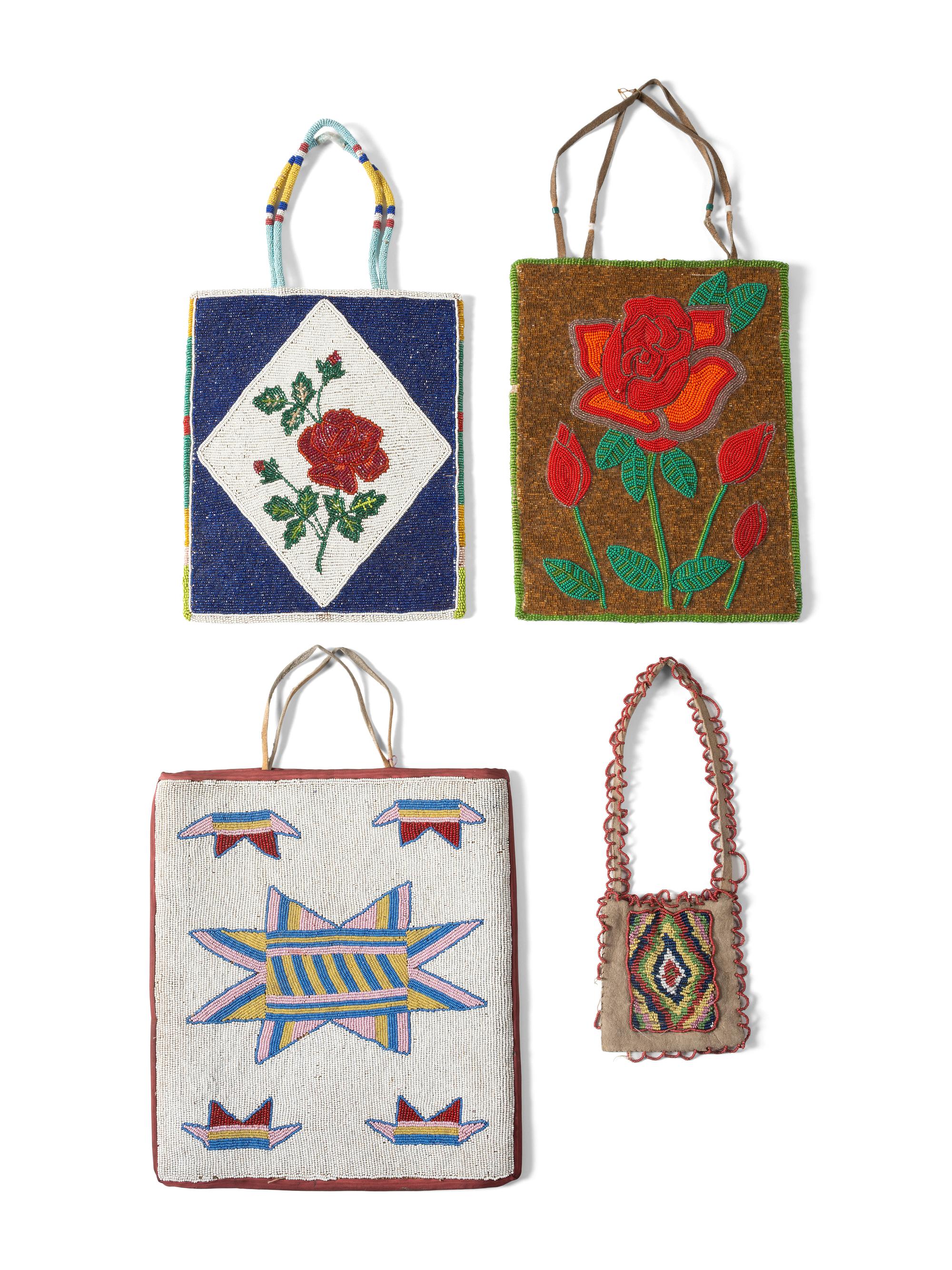 Plateau Beaded Flat Bags and Purses
