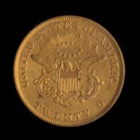 A United States 1853 Liberty Head $20 Gold Coin