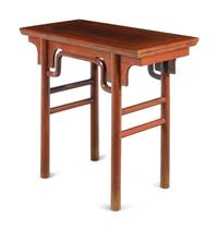 A Chinese Ming-Style Rosewood Recessed-Leg Wine Table, Jiuzhuo