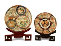A Pair of Imari Porcelain Chargers
