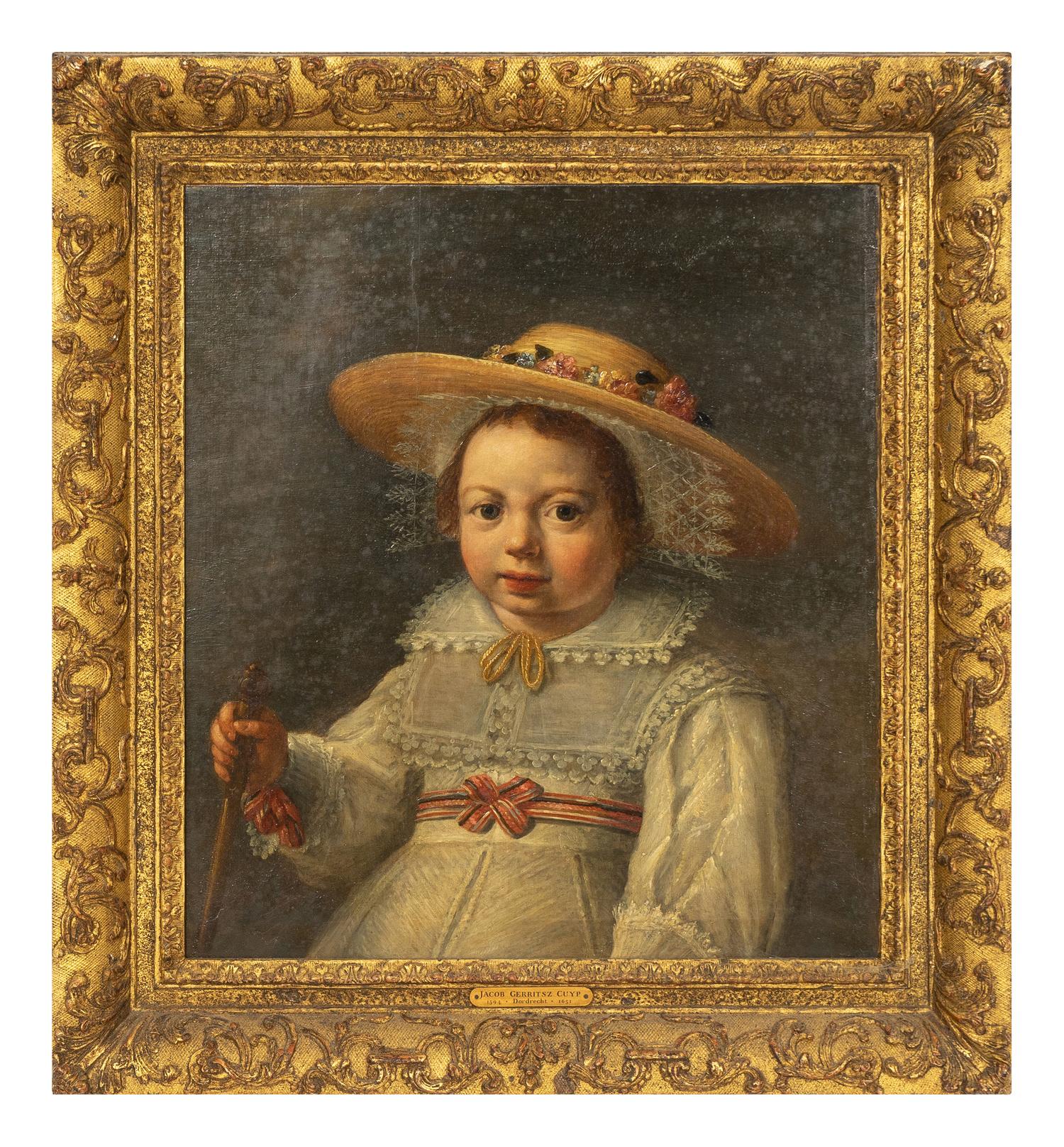Portrait of a Child in Straw Hat