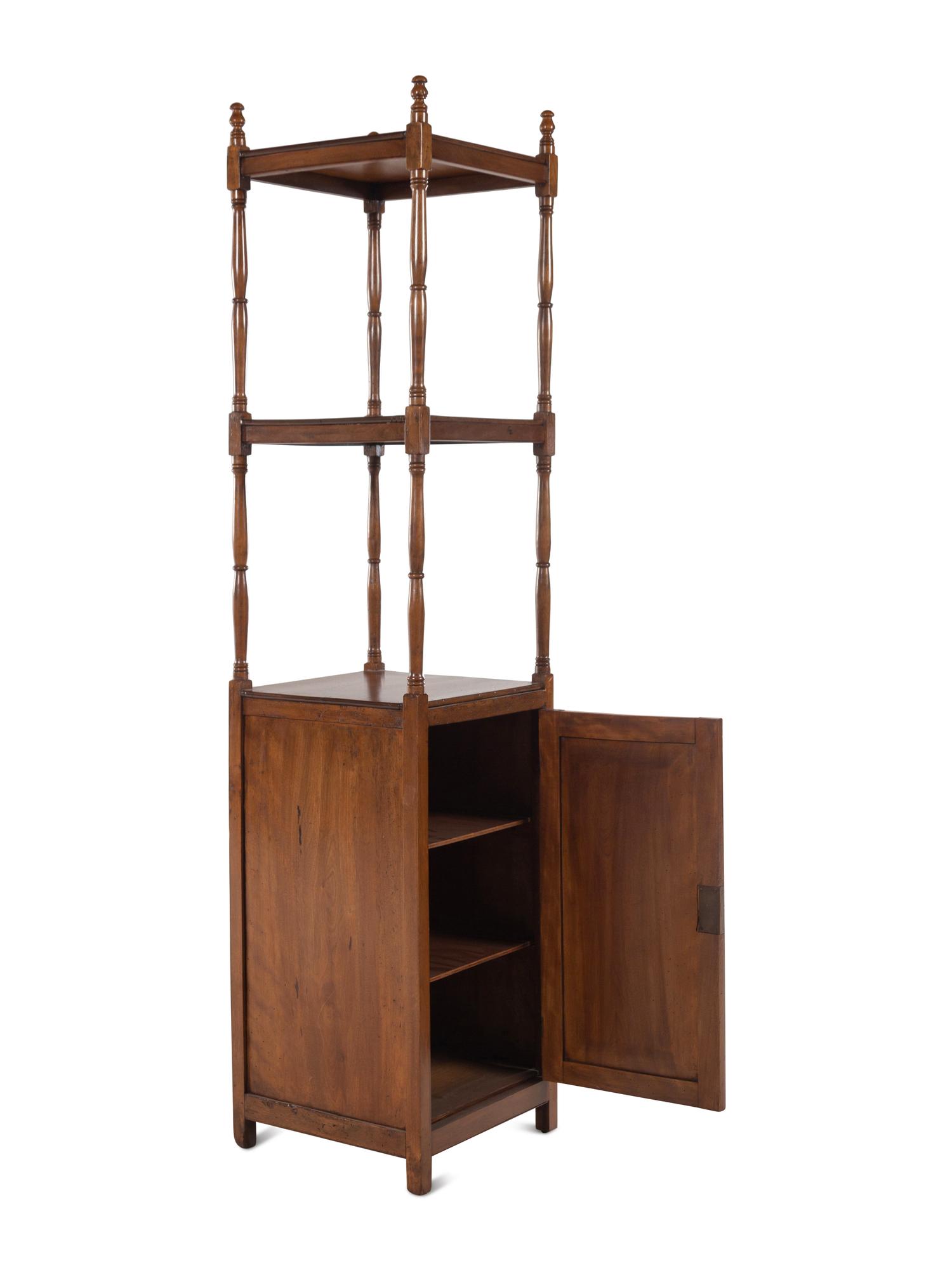 An English Mahogany Étagère