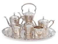 An American Silver Seven-Piece Tea & Coffee Service — Watson & Co., Attleboro, MA, Early 20th Century