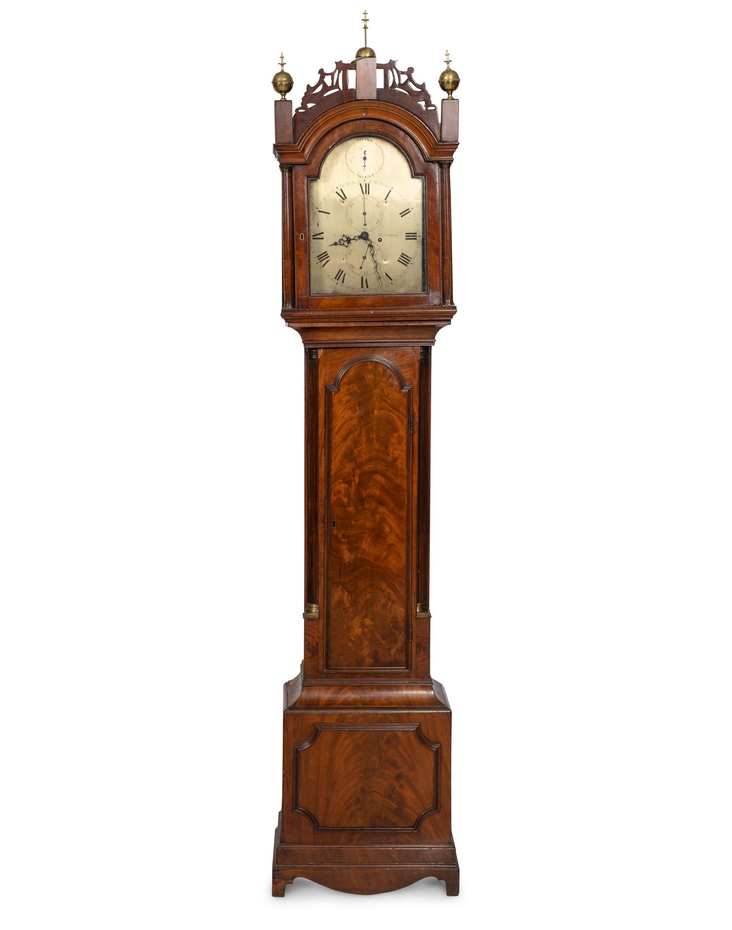 An English Mahogany Long Case Clock