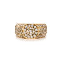 YELLOW GOLD AND DIAMOND RING