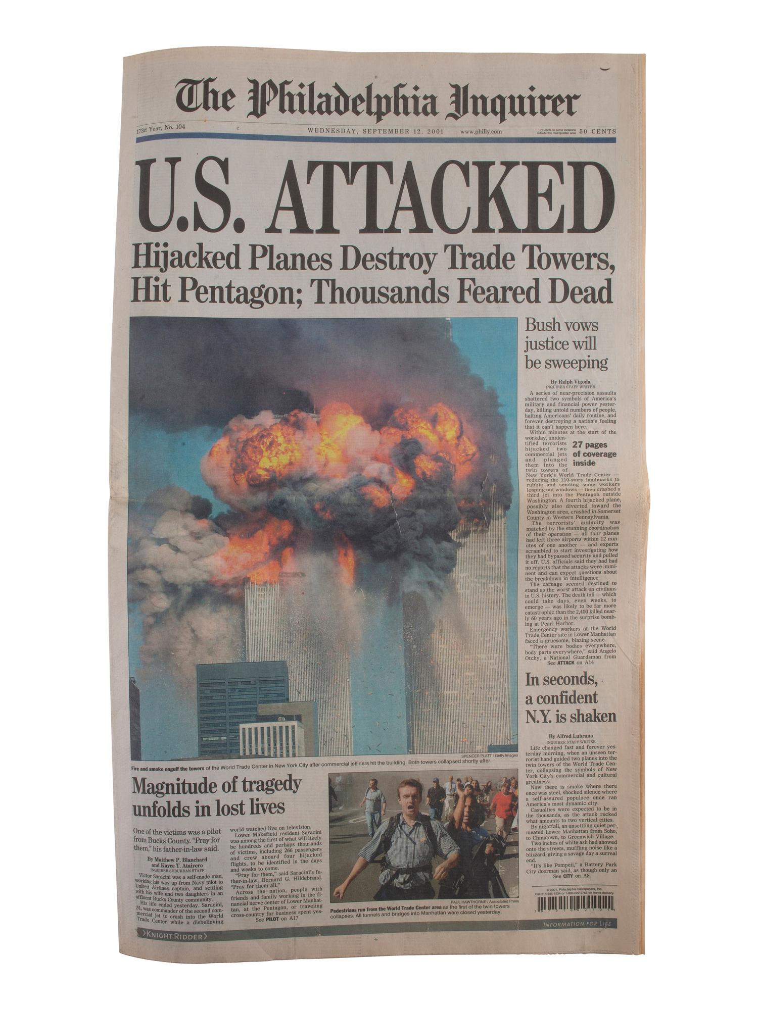 [20TH CENTURY]. Large collection of photographs documenting the aftermath of September 11, 2001.
