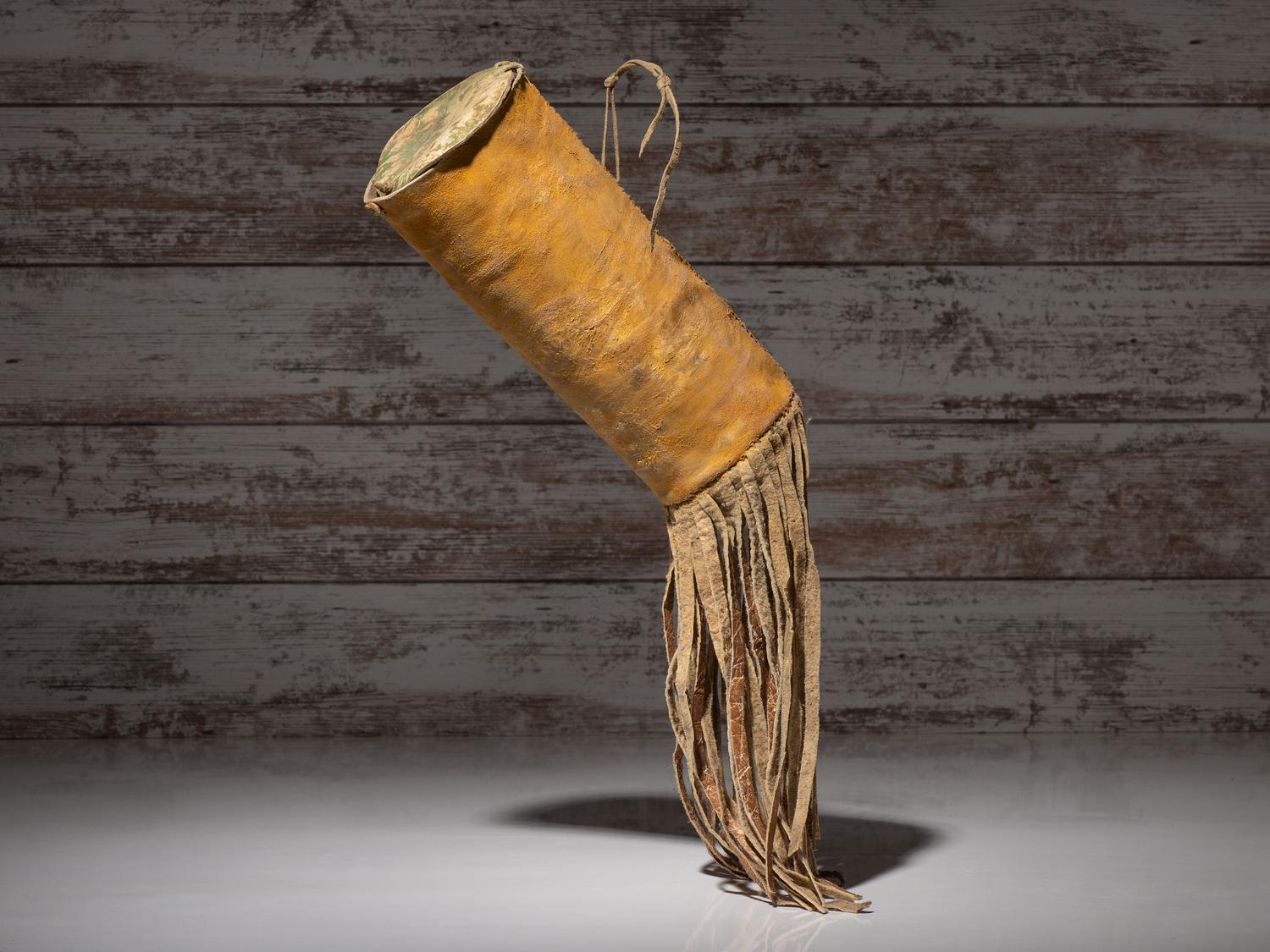 Apache Buffalo Hide Parfleche Container