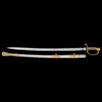 Presentation Imported 1850 Staff & Field Officers Sword of Lt. Hannibal Johnson, Captured at Gettysburg & The Wilderness - Escaped From Prison