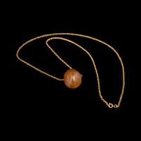 A Neo-Babylonian or Graeco-Persian Smokey Chalcedony Conoid Seal Necklace