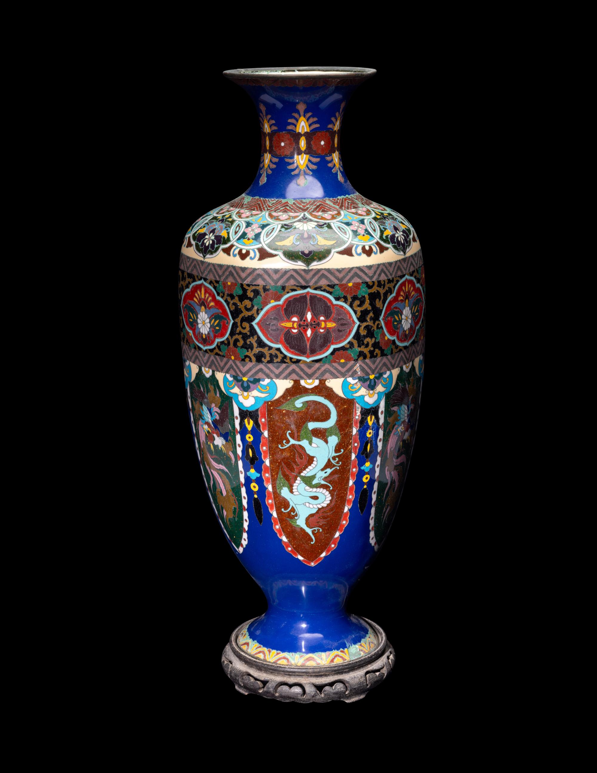 A Japanese Cloisonné Enamel Vase
