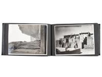 [NATIVE AMERICANS - HARVEY, Fred (1835-1901)]. Album containing 71 photographs documenting Native American subjects and the American Southwest. Ca 1920.