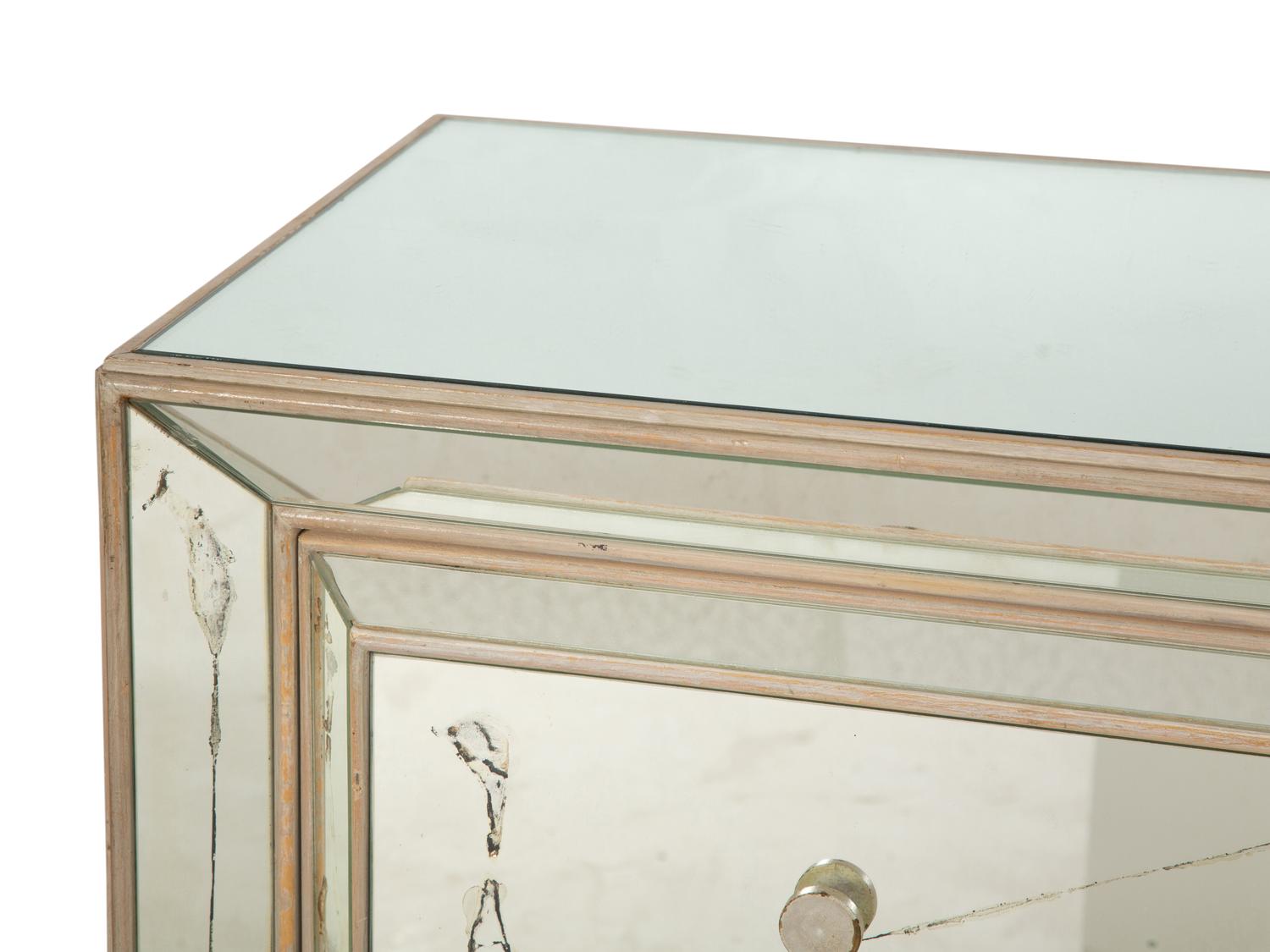 A Modernist Mirrored Commode, Possibly by Nancy Corzine