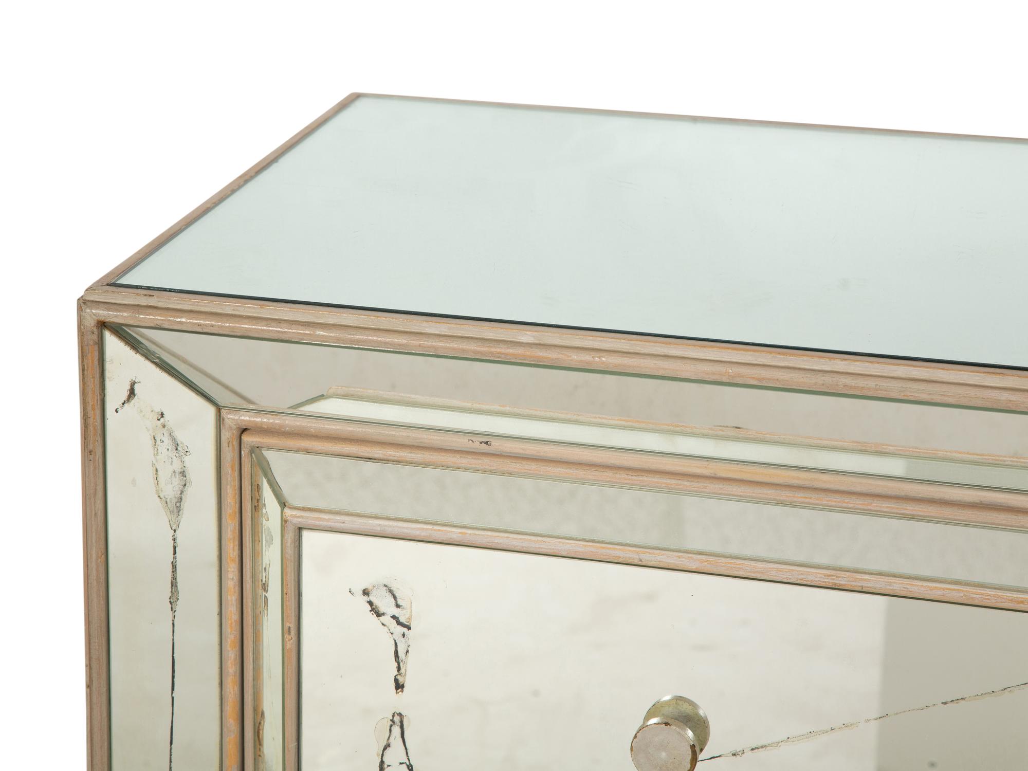A Modernist Mirrored Commode, Possibly by Nancy Corzine