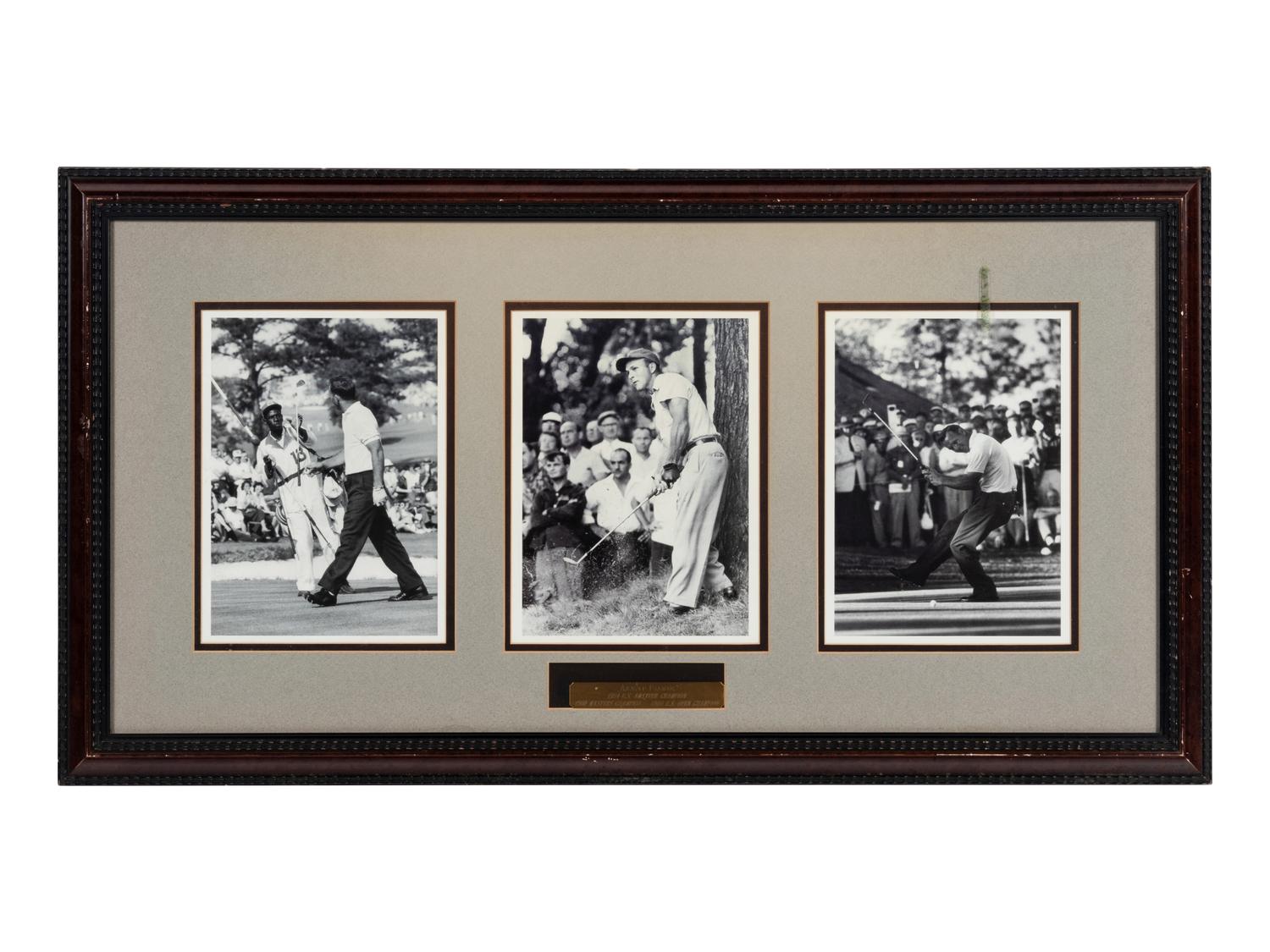 A Group of 13 Photographs of Golfers Formerly Displayed at Mike Ditka’s Restaurant