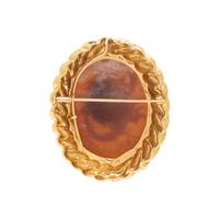 DAVID WEBB, YELLOW GOLD AND CAMEO PENDANT/BROOCH