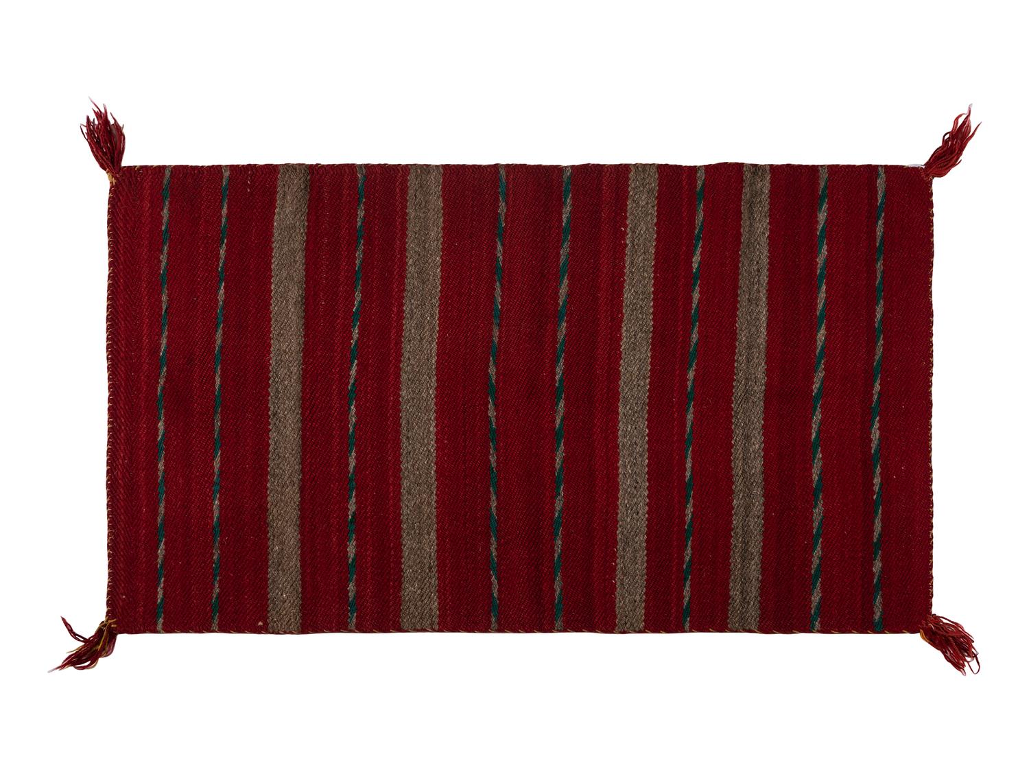 Navajo Twill Weave Double Saddle Blanket / Rug