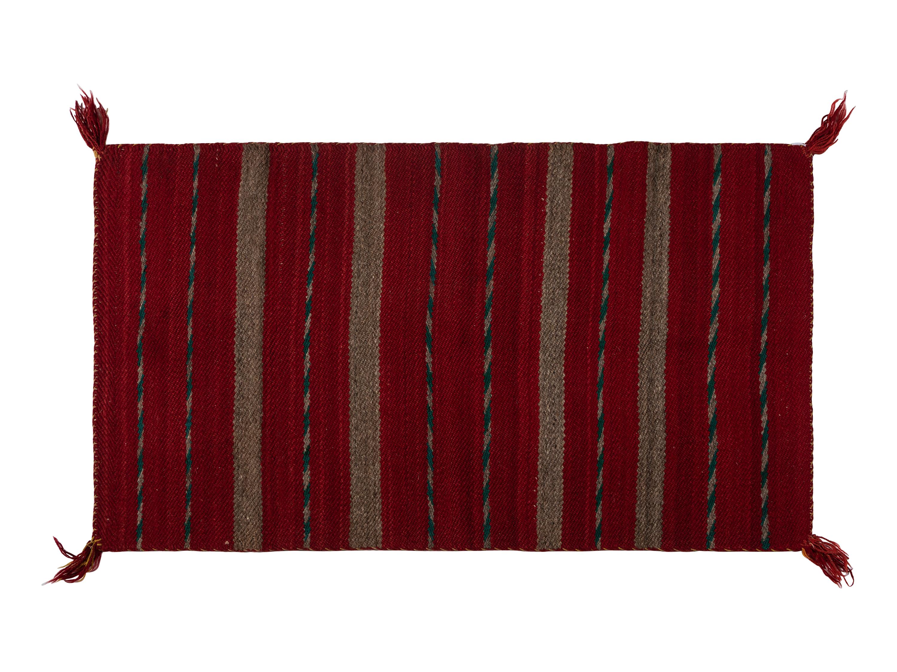 Navajo Twill Weave Double Saddle Blanket / Rug