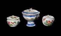 Three Chinese Famille Rose Porcelain Food Vessels