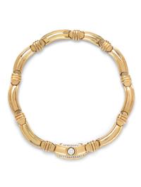 CONVERTIBLE YELLOW GOLD AND DIAMOND NECKLACE