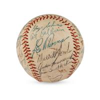 A 1953 Seattle Rainers Team Signed Autograph Baseball