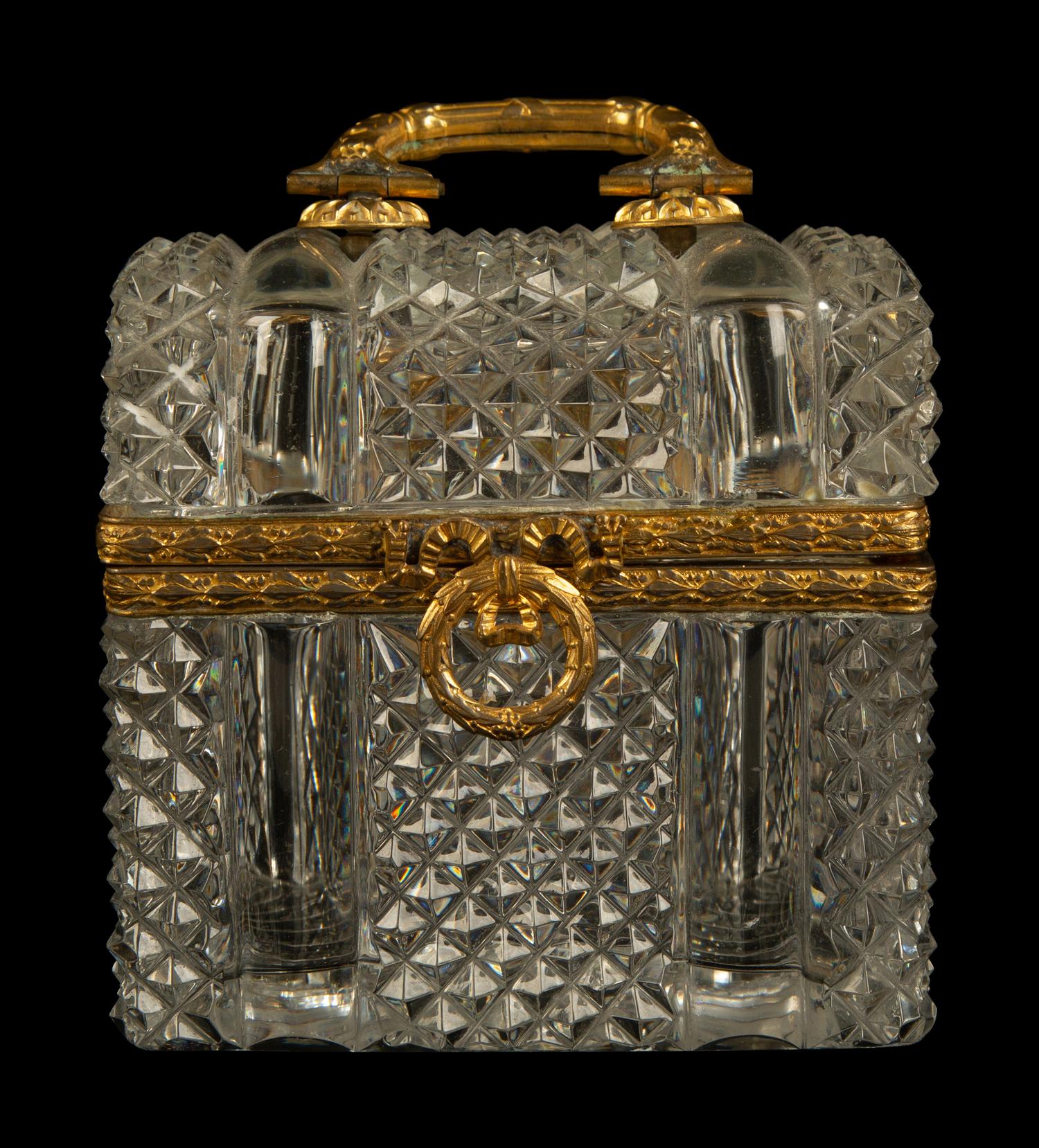A Group of Four French Glass and Gilt Metal Mounted Desk Objects — 19TH/20TH CENTURY