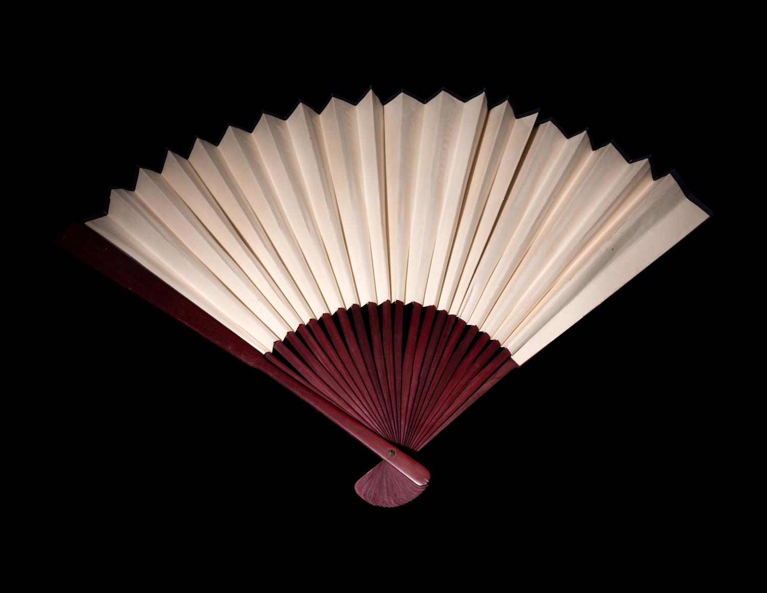 Two Chinese Paper Folding Fans