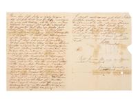 [MILITARIA]. 2 soldier's letters from Fort Leavenworth, each incl. Fort Leavenworth postmark.