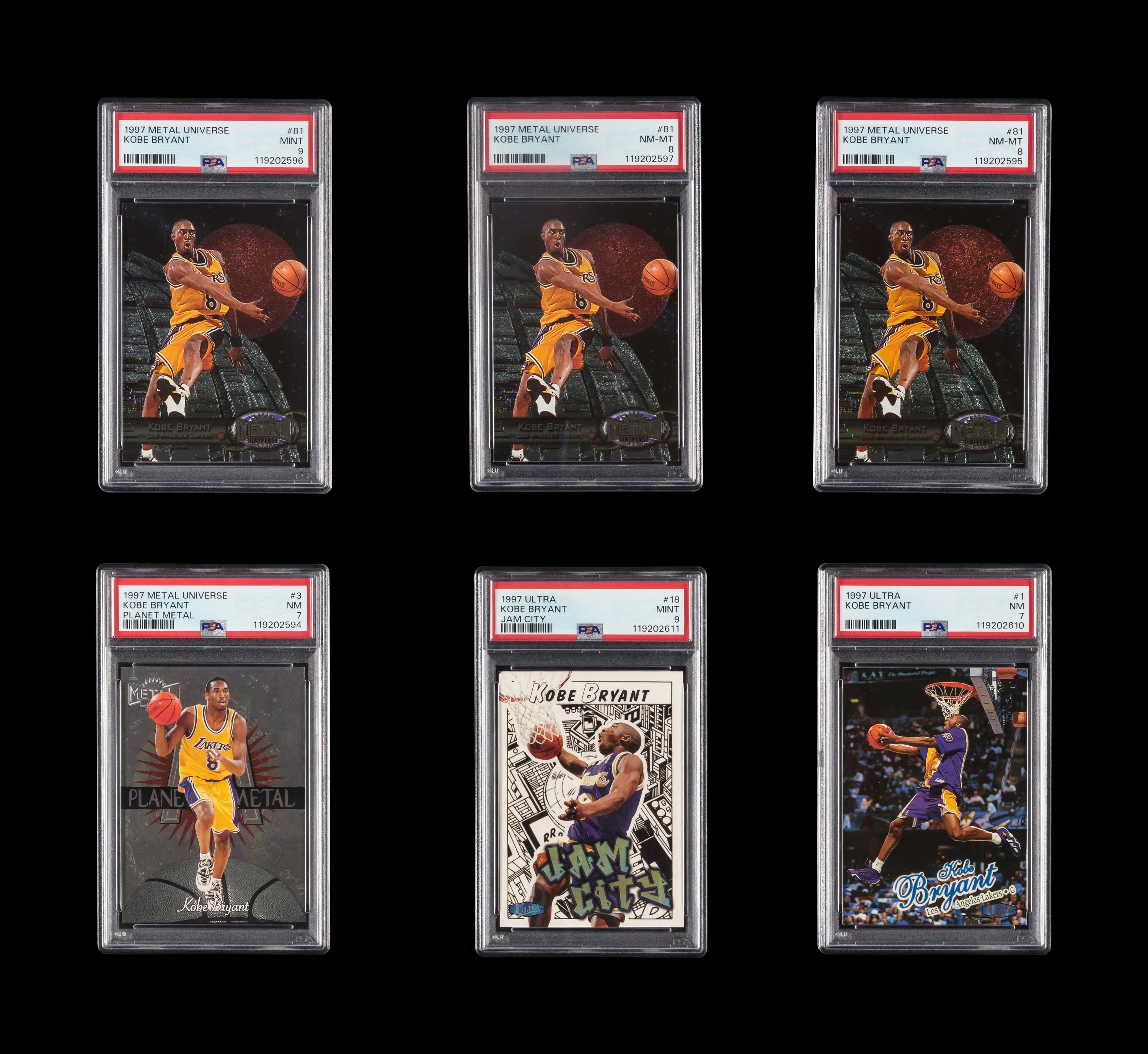 A Collection of Assorted PSA Graded 1997 Kobe Bryant Basketball Cards