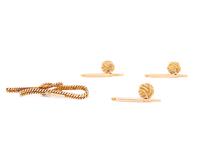 COLLECTION OF YELLOW GOLD ACCESSORIES