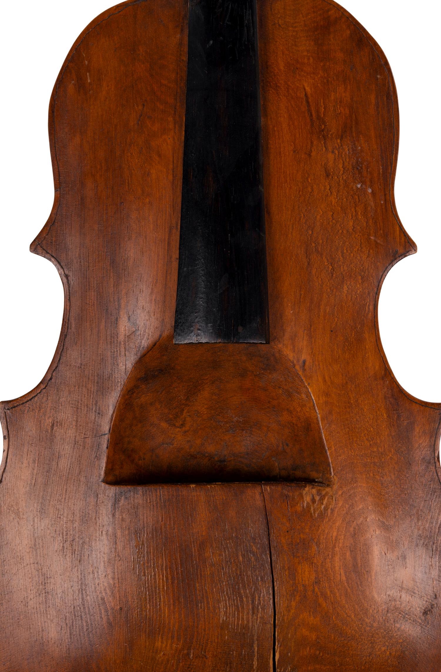 A Solid Wood Viola-Shaped Wall Pocket