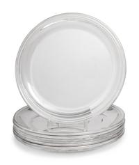 A Set of Eight Puiforcat Silver-Plate Chargers