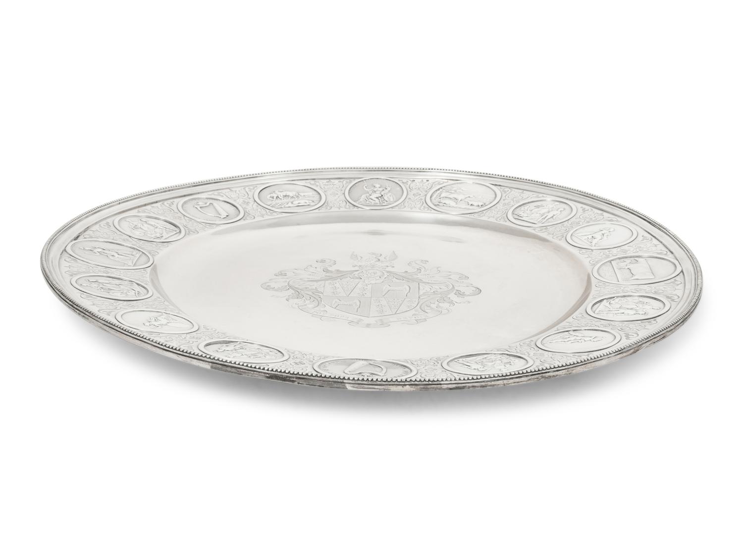 An Irish Victorian Silver Sideboard Dish