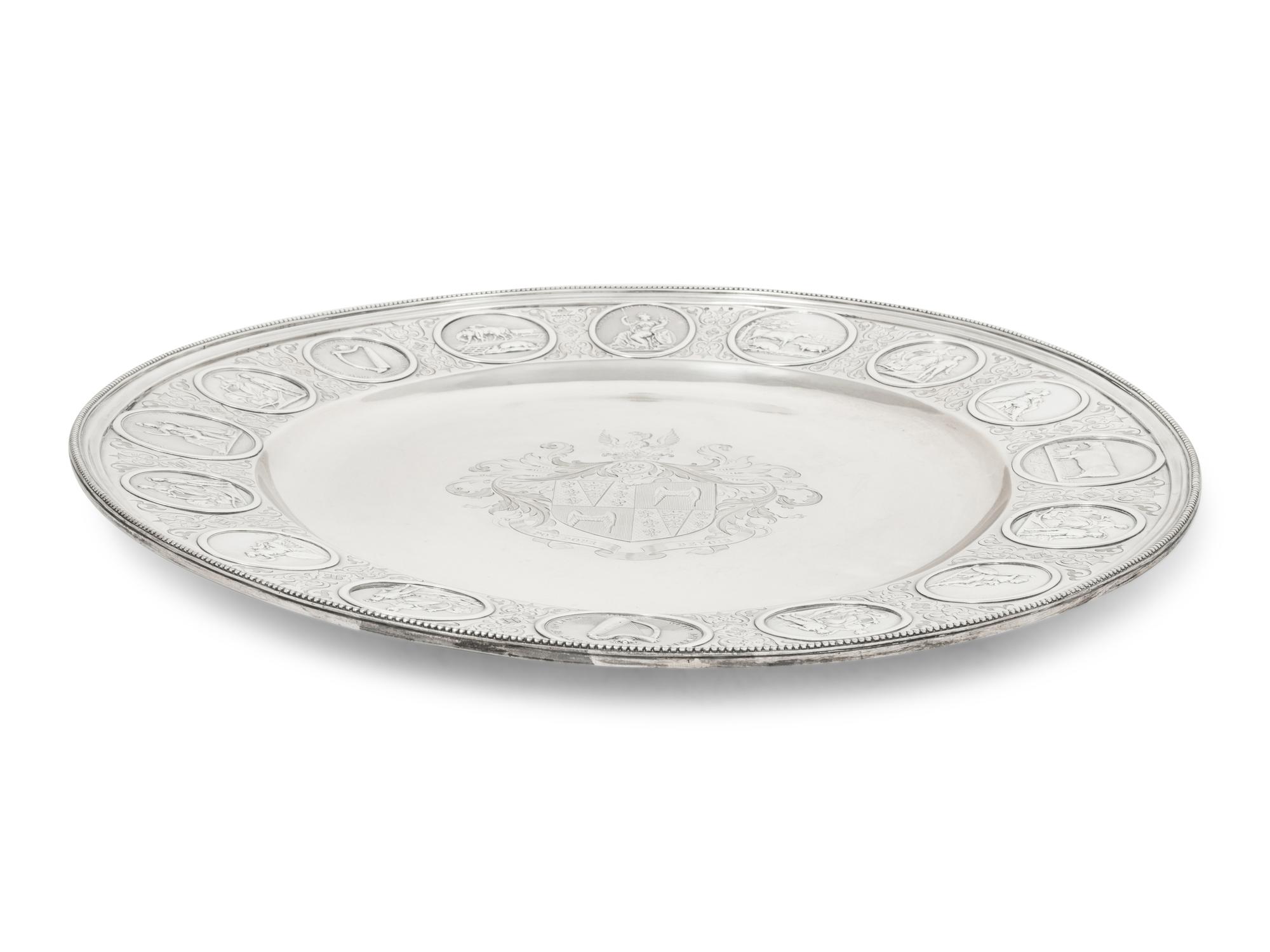 An Irish Victorian Silver Sideboard Dish