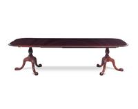 A Queen Anne Style Mahogany Double-Pedestal Dining Table