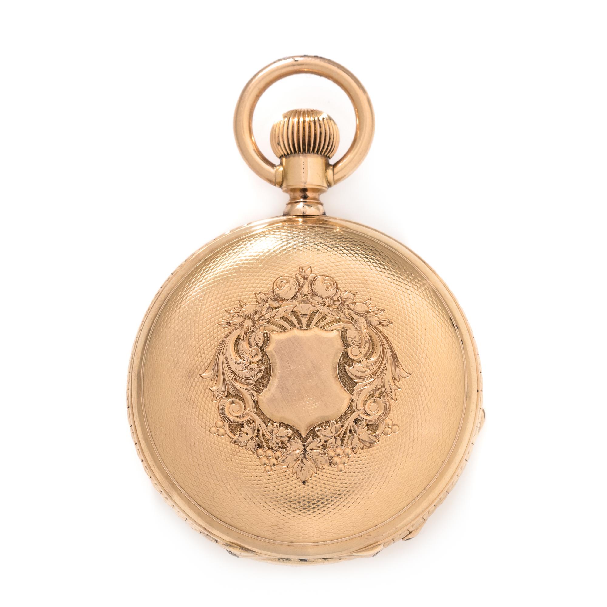 Paul Jeannot, 18K Yellow Gold Hunter Case Pocket Watch