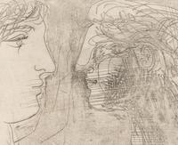 Jeune sculpteur devant un buste de Marie-Thérèse, 1934